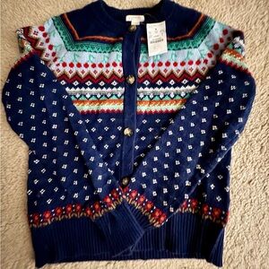 Crewcuts (J.crew kids) Multicolor Patterned Sweater. NWT
